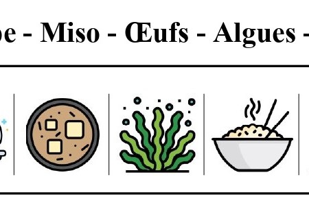 Diner : Soupe (Miso – Œufs – Algues – Riz complet) pour la période Dà Shǔ