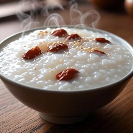 Congee de Riz Gluant - Jujubes - Gingembre